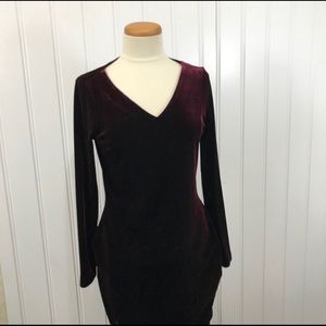 Isabella Bird wine velvet dress size small